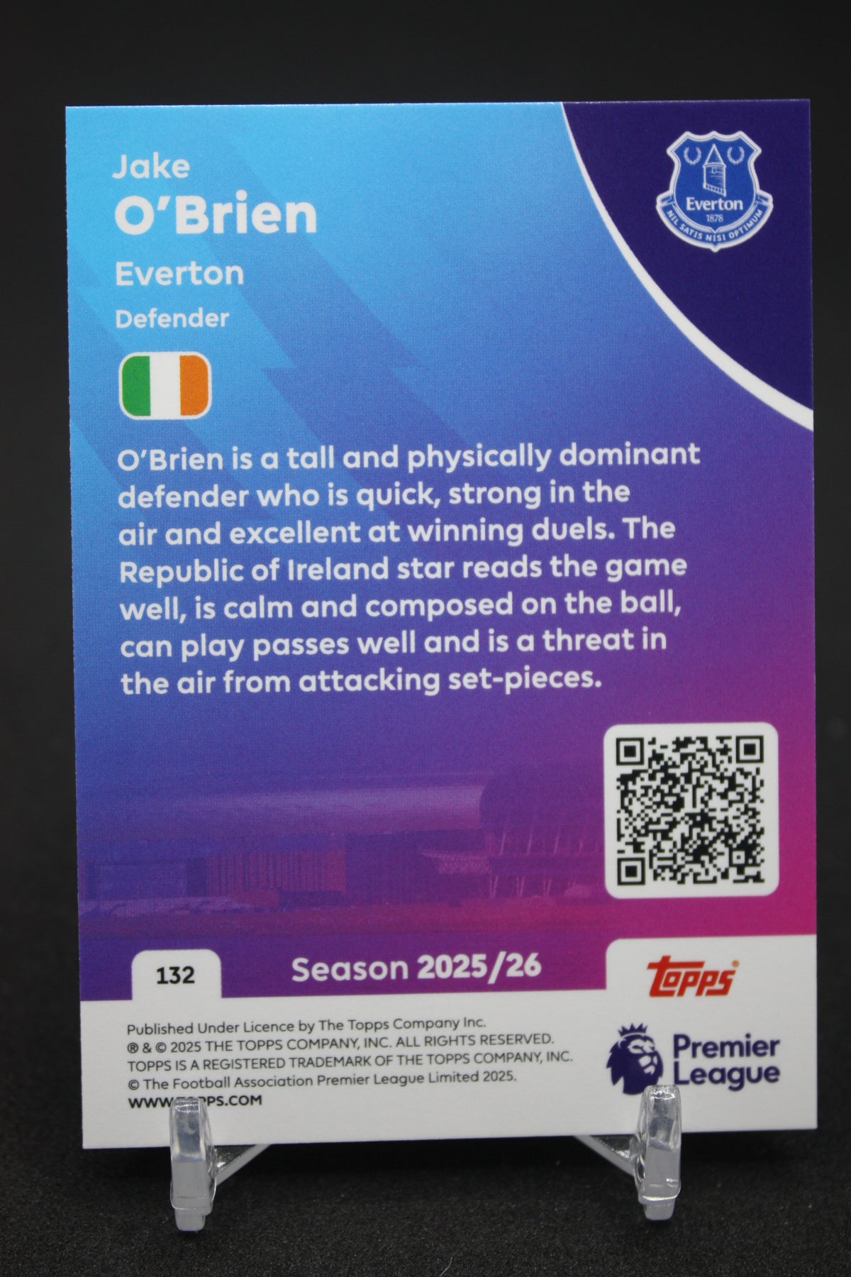 2025/26 Jake O'Brien Everton #132