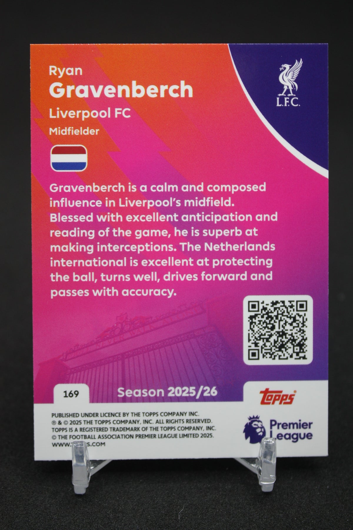 2025/26 Ryan Gravenberch Liverpool FC #169