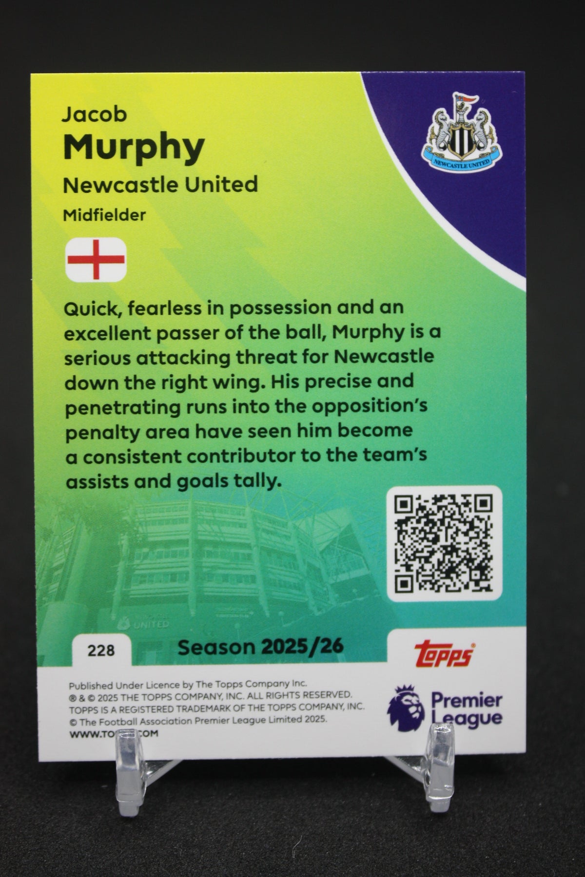 2025/26 Jacob Murphy Newcastle United #228