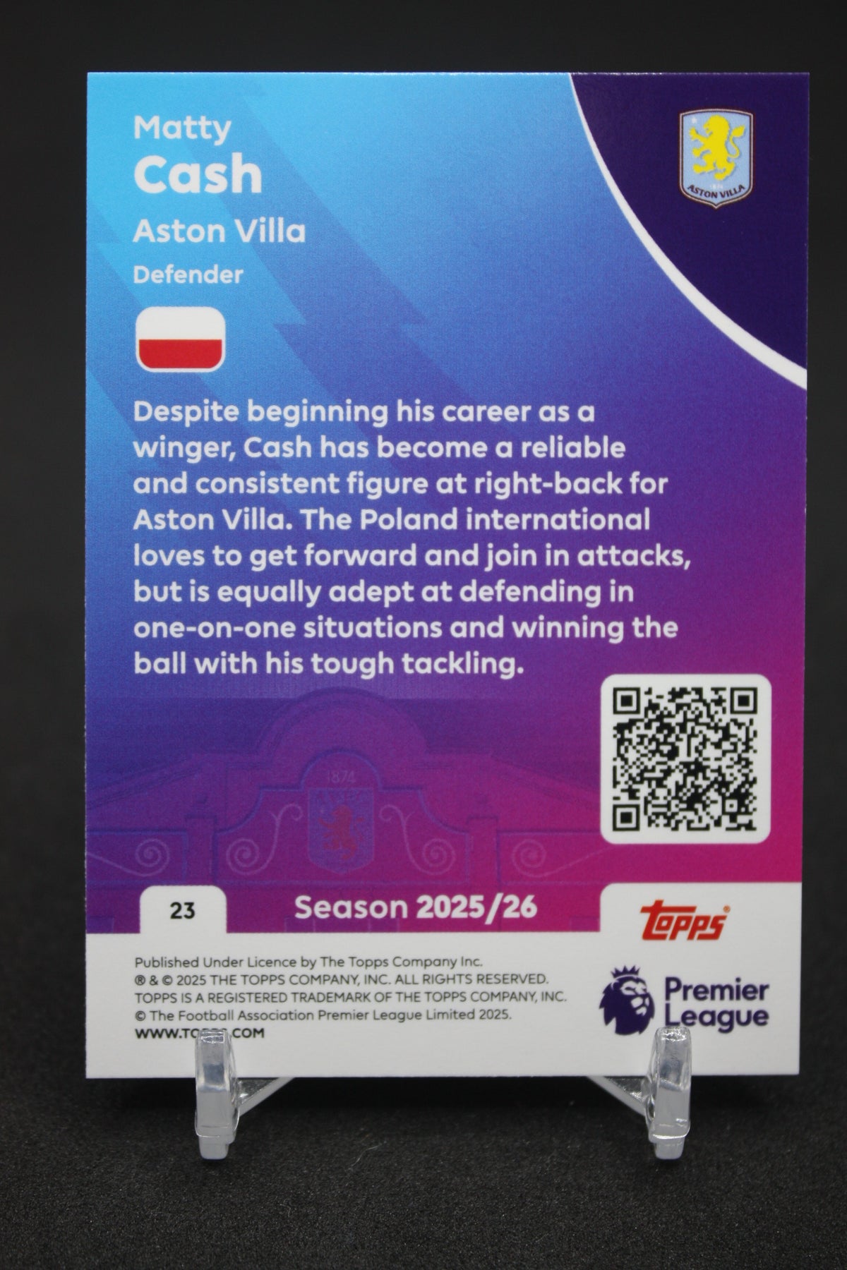 2025/26 Matty Cash Aston Villa #23