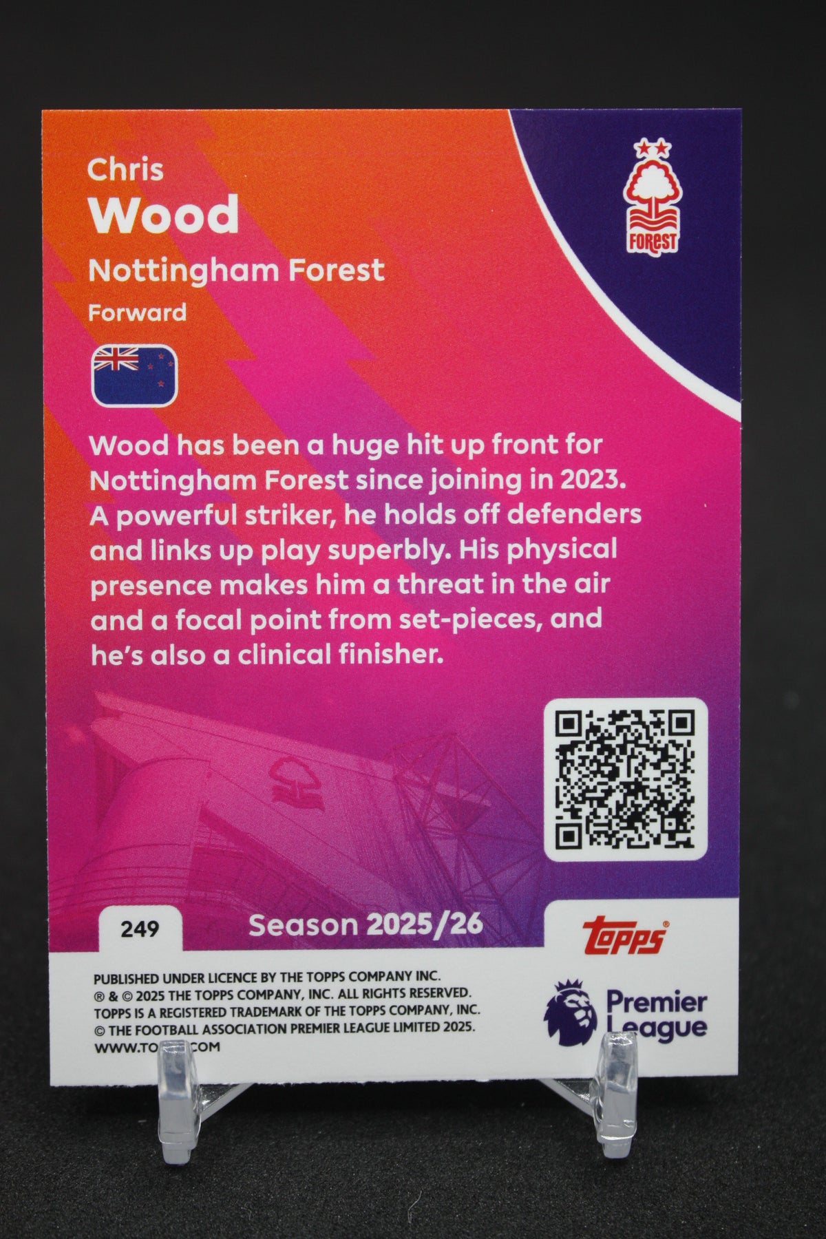 2025/26 Chris Wood Nottingham Forest #249
