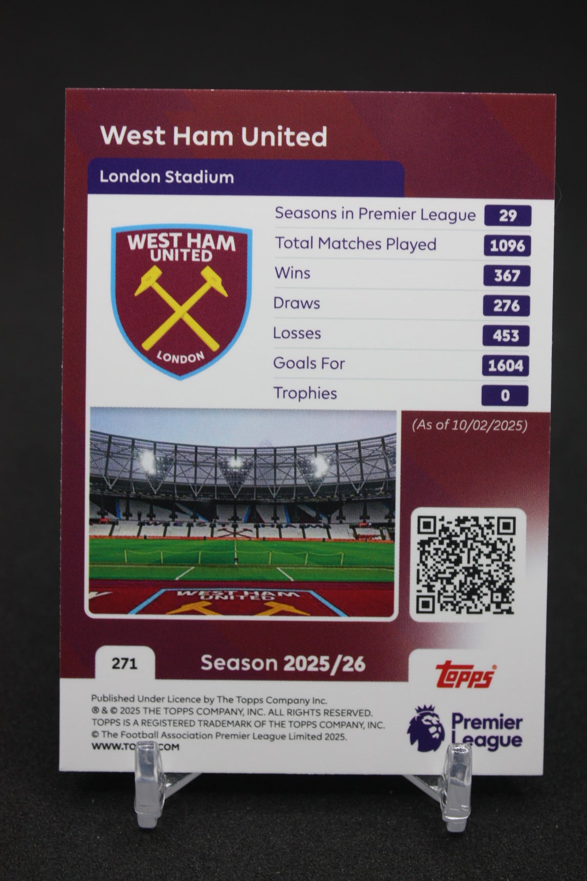 2025/26 West Ham United Team Badge #271