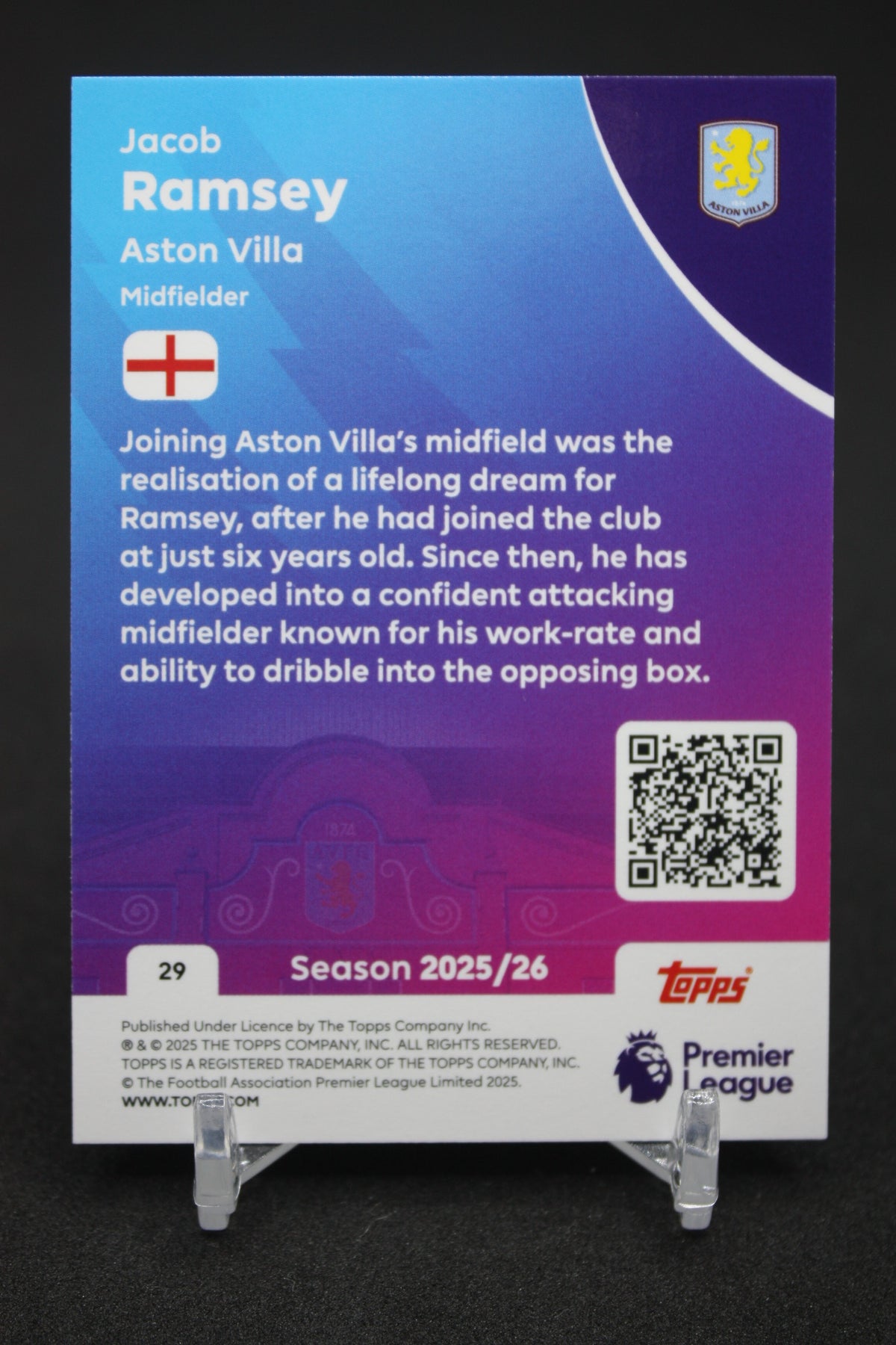 2025/26 Jacob Ramsey Aston Villa #29