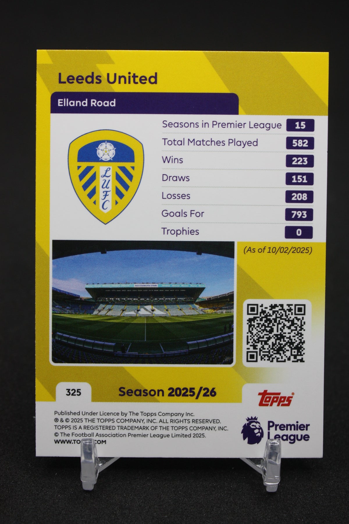 2025/26 Leeds United Team Badge #325