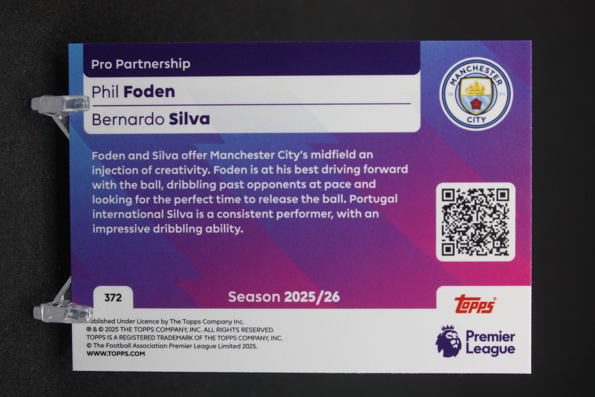 2025/26 Phil Foden/Bernardo Silva Manchester City Pro Partnership #372