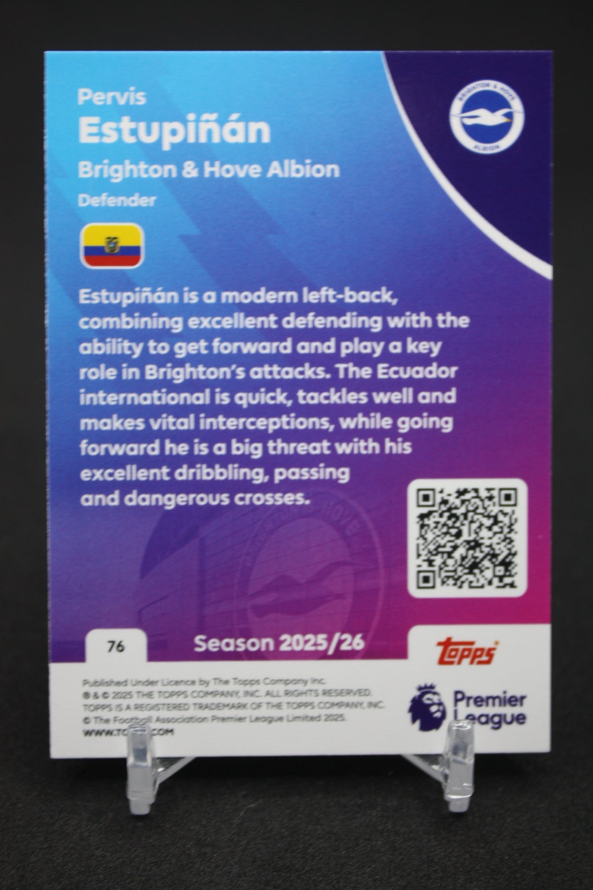 2025/26 Pervis Estupiñán Brighton & Hove Albion #76