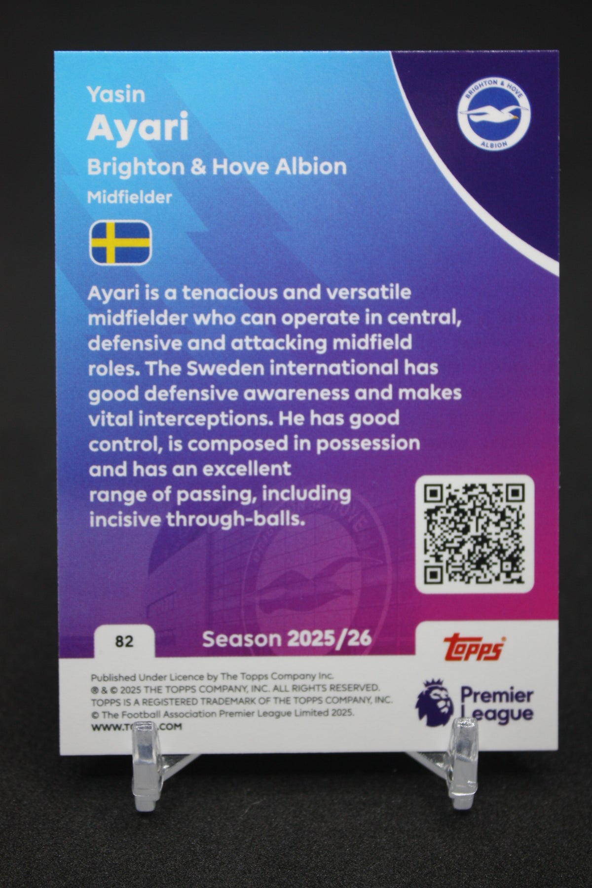 2025/26 Yasin Ayari Brighton & Hove Albion RC #82