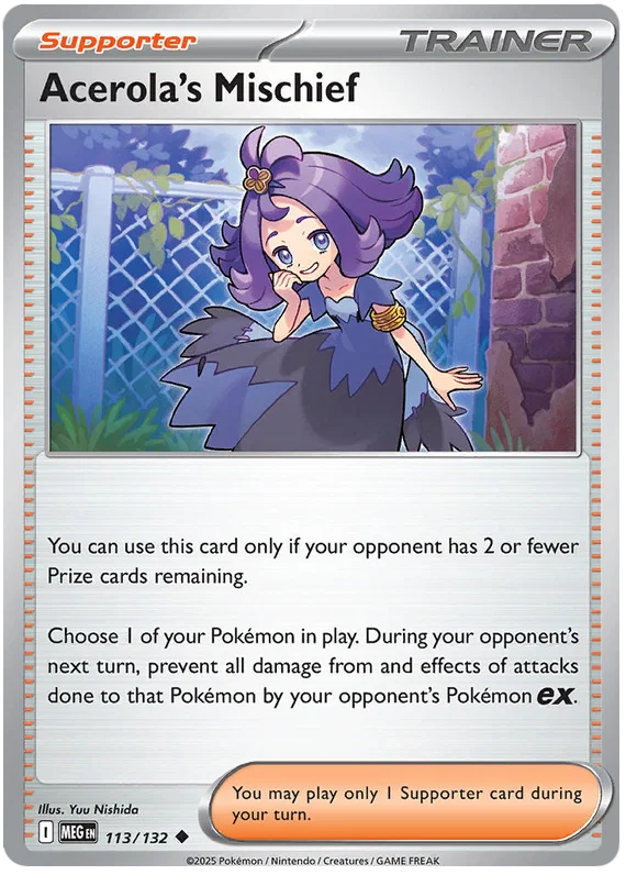 Acerola's Mischief (113/132) - Mega Evolution