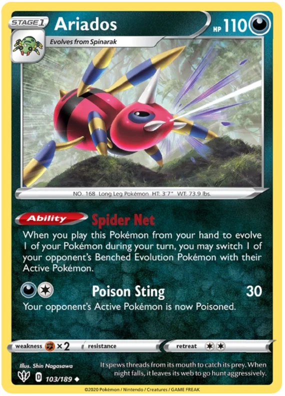 Ariados (103/189) - Darkness Ablaze