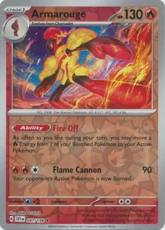 Armarouge Reverse Holo (041/198) - Scarlet & Violet