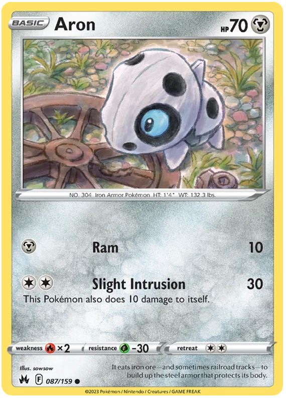 Aron (087/159) - Crown Zenith