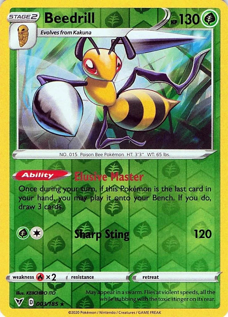 Beedrill Reverse Holo (003/185) - Vivid Voltage