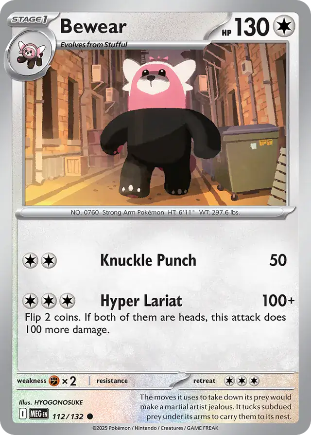 Bewear (112/132) - Mega Evolution