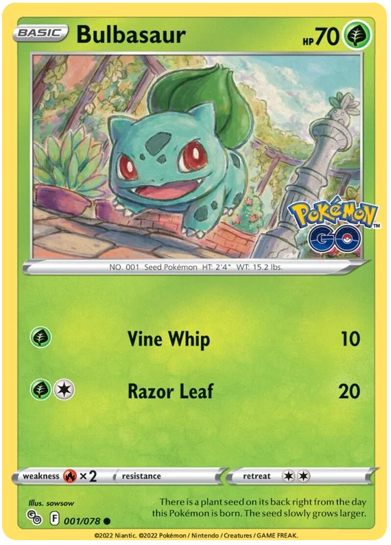 Bulbasaur (001/078) - Pokémon Go
