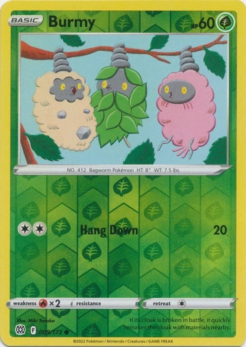 Burmy Reverse Holo (009/172) - Brilliant Stars