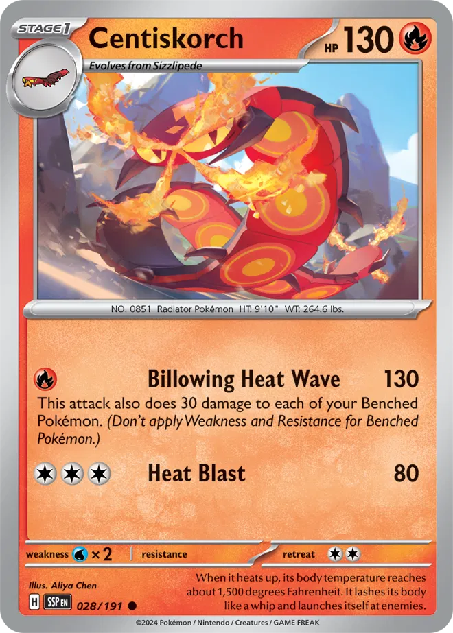 Centiskorch (028/191) - Surging Sparks