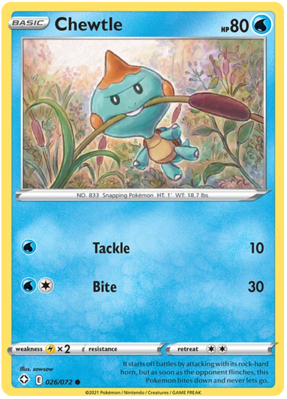 Chewtle (026/072) - Shining Fates