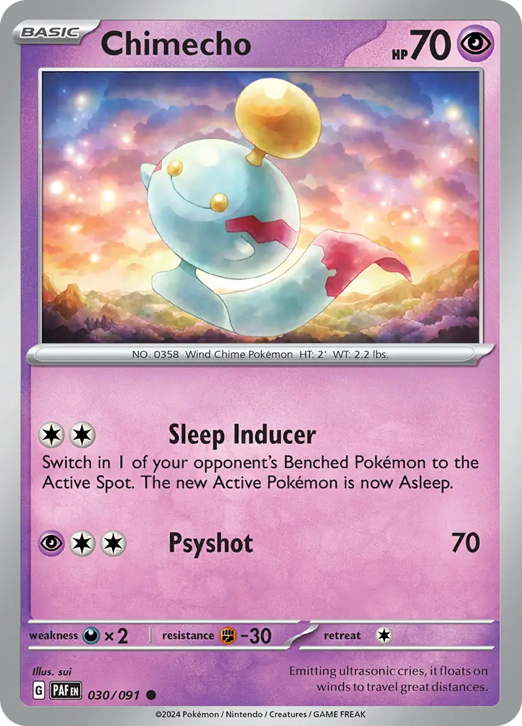 Chimecho (030/091) - Paldean Fates