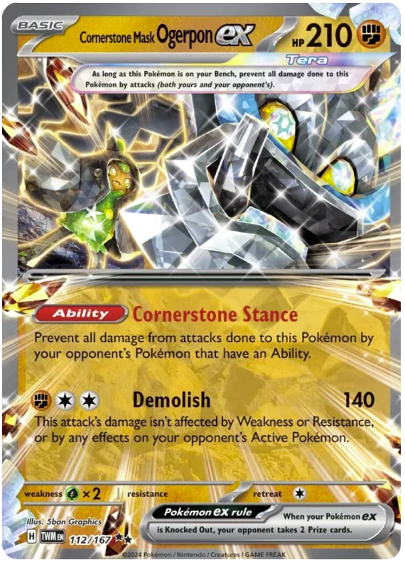 Cornerstone Mask Ogerpon ex (112/167) - Twilight Masquerade