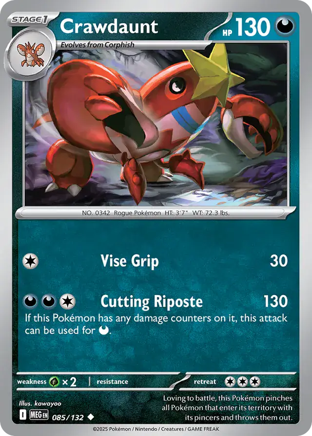 Crawdaunt (085/132) - Mega Evolution