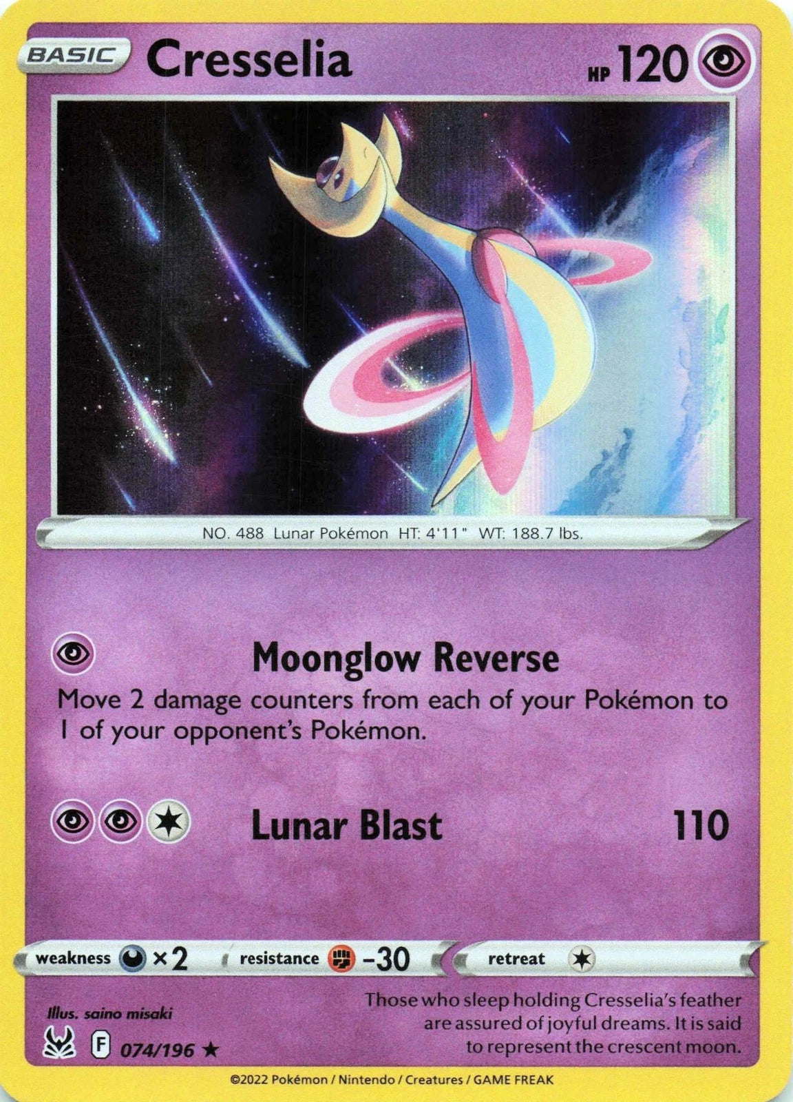 Cresselia Holo (074/196) - Lost Origin
