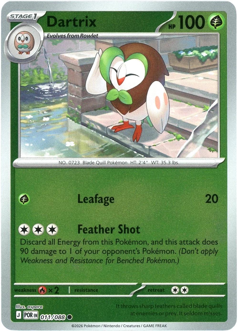 Dartrix Reverse Holo (011/088) - Perfect Order