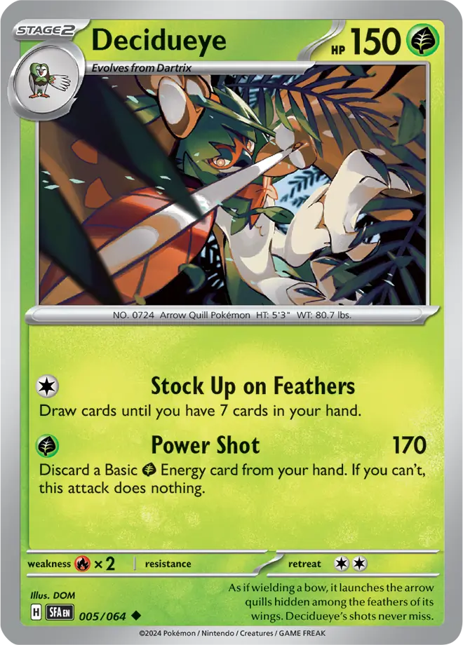 Decidueye (005/064) - Shrouded Fable