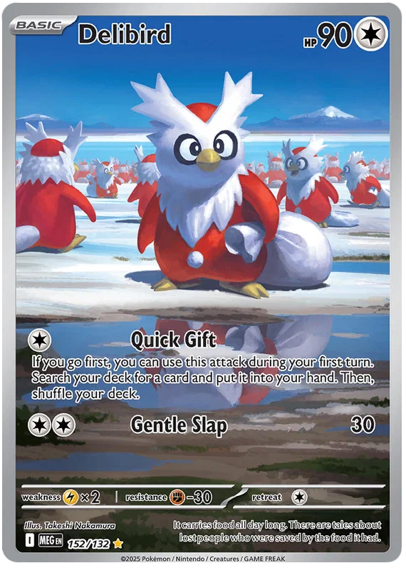 Delibird (152/132) Illustration Rare - Mega Evolution