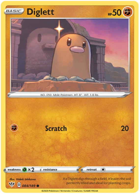 Diglett (084/189) - Darkness Ablaze