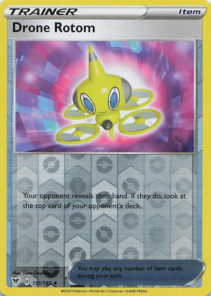 Drone Rotom Reverse Holo (151/185) - Vivid Voltage