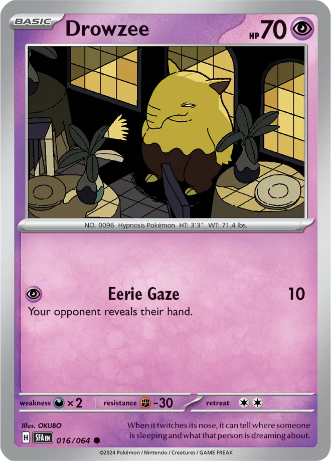 Drowzee (016/064) - Shrouded Fable