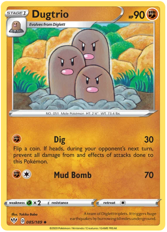 Dugtrio (085/189) - Darkness Ablaze
