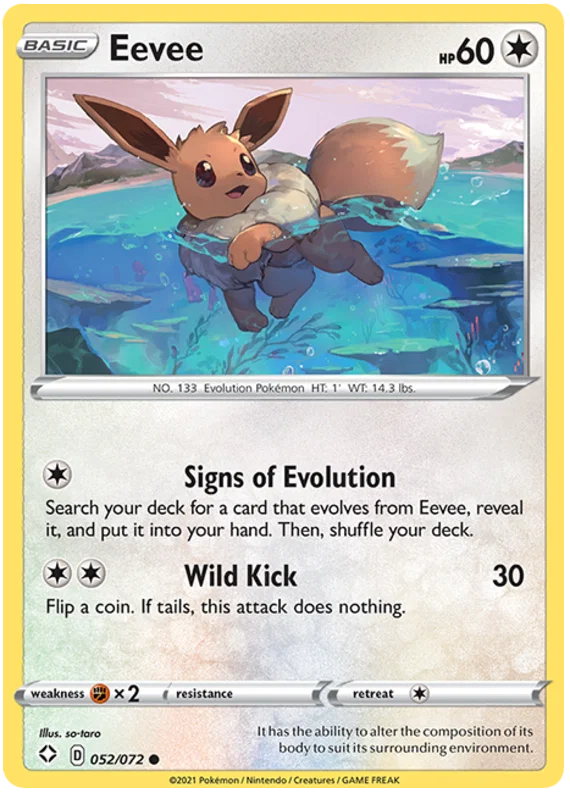 Eevee (052/072) - Shining Fates