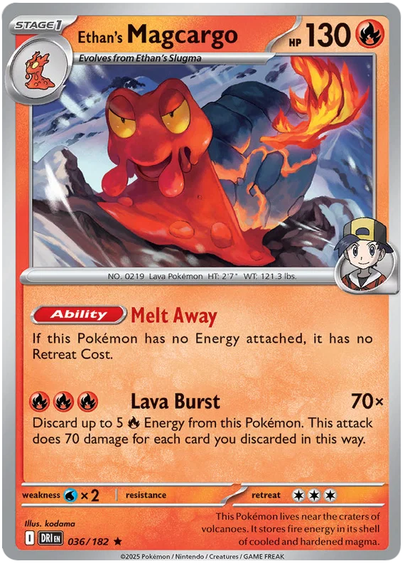 Ethan's Magcargo Holo (036/182) - Destined Rivals