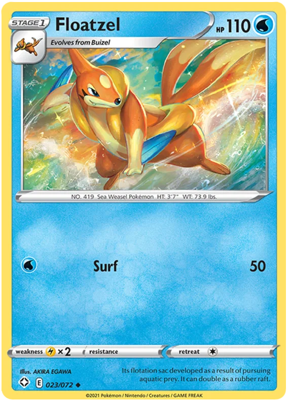 Floatzel (023/072) - Shining Fates