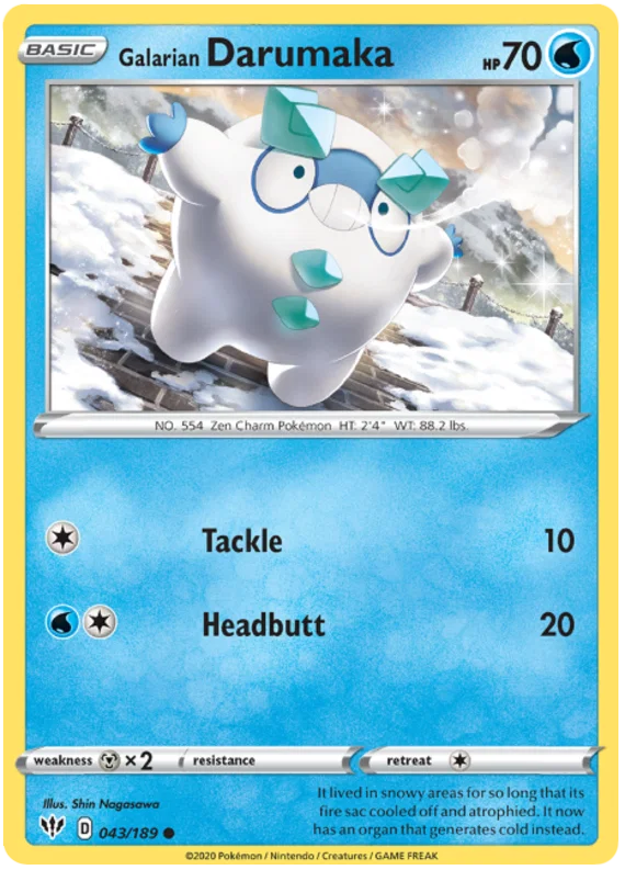 Galarian Darumaka (043/189) - Darkness Ablaze