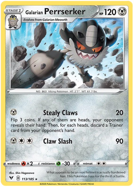 Galarian Perrserker (113/185) - Vivid Voltage