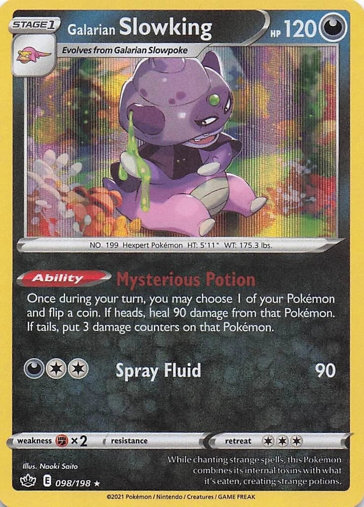 Galarian Slowking Holo (098/198) - Chilling Reign