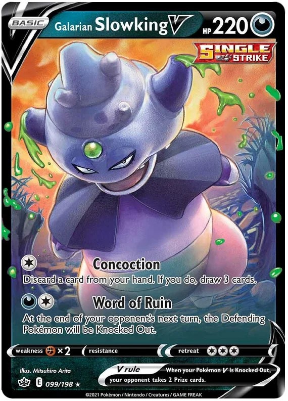 Galarian Slowking V (099/198) - Chilling Reign