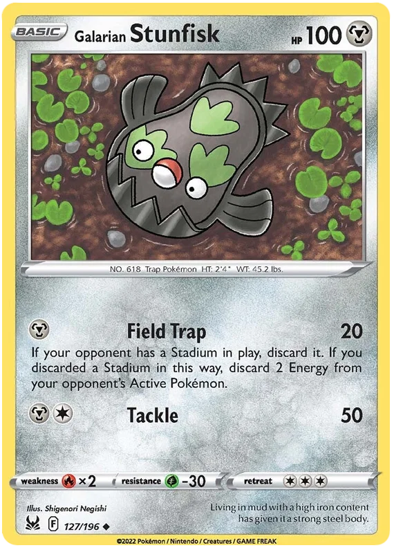 Galarian Stunfisk (127/196) - Lost Origin