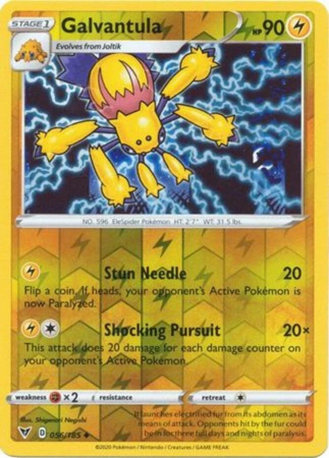 Galvantula Reverse Holo (056/185) - Vivid Voltage