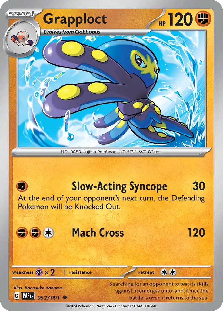 Grapploct (052/091) - Paldean Fates