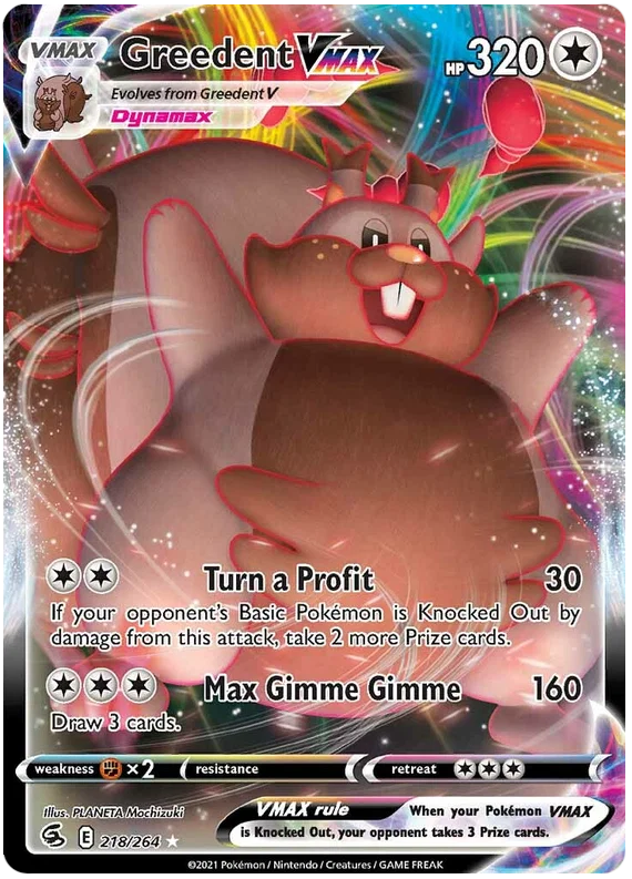Greedent VMAX (218/264) - Fusion Strike