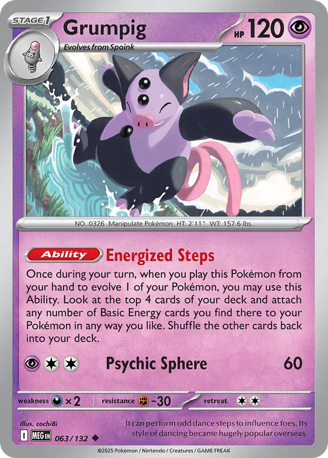 Grumpig (063/132) - Mega Evolution