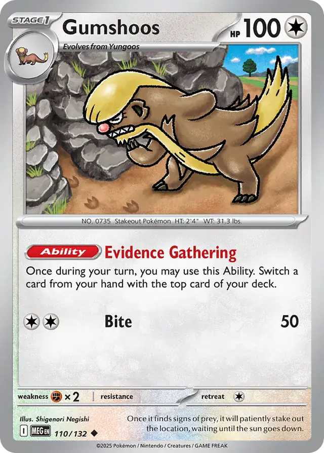 Gumshoos (110/132) - Mega Evolution