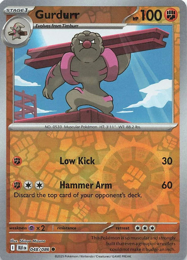 Gurdurr Reverse Holo (048/086) - Black Bolt