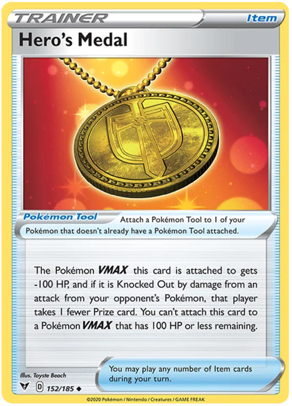 Hero's Medal (152/185) - Vivid Voltage