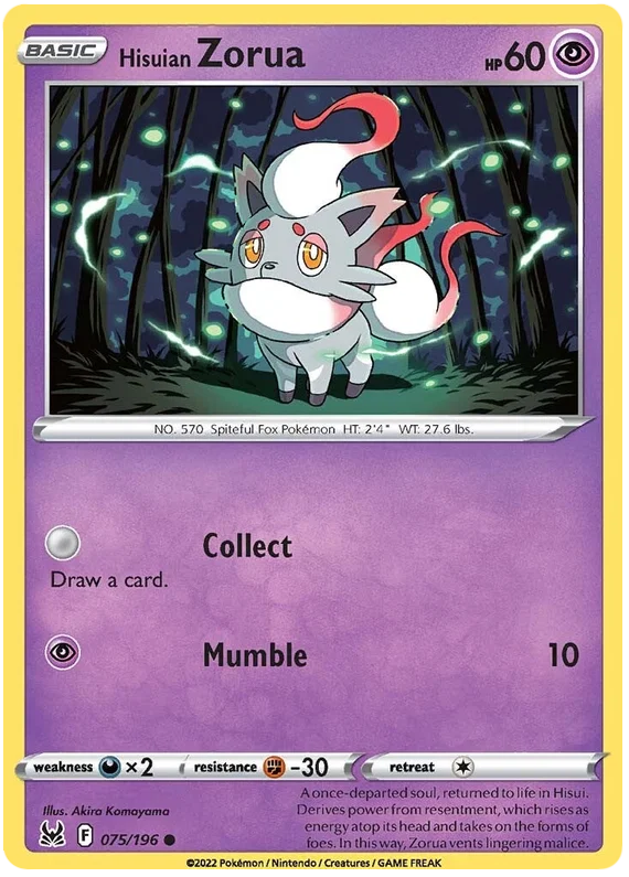 Hisuian Zorua (075/196) - Lost Origin