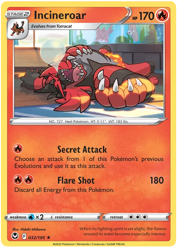 Incineroar (032/195) - Silver Tempest