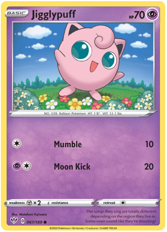 Jigglypuff (067/189) - Darkness Ablaze